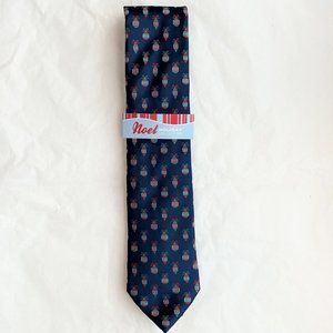 NWT Men's Noel Blue Christmas Ornaments Tie